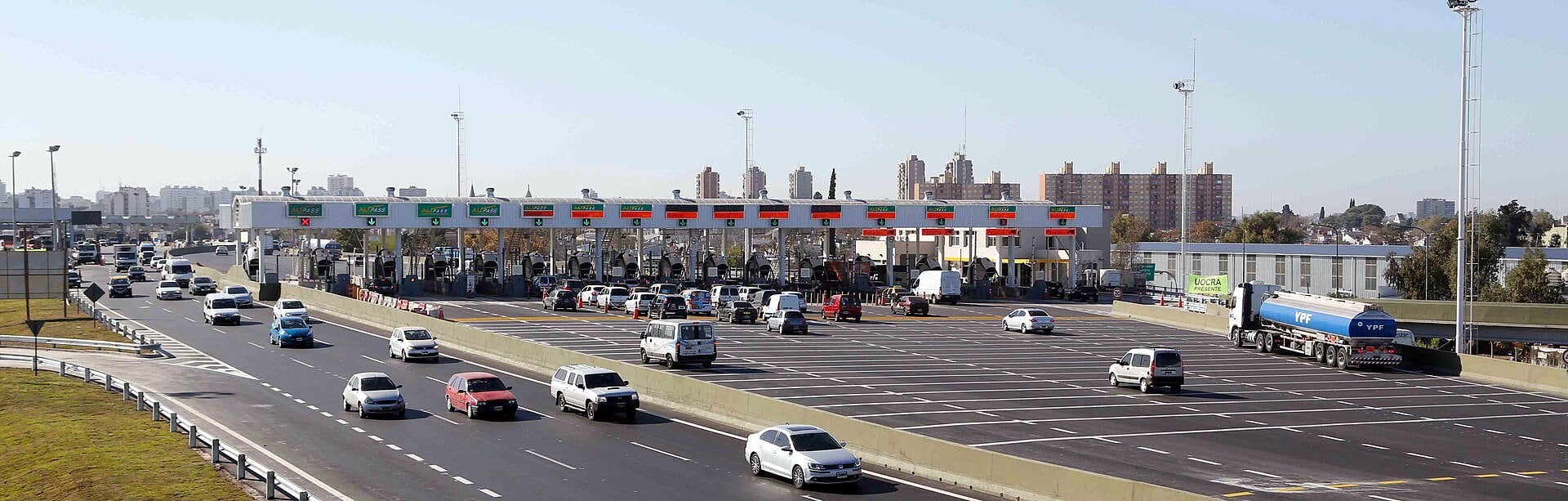 national highways - a toll plaza on an Argentine motorway
