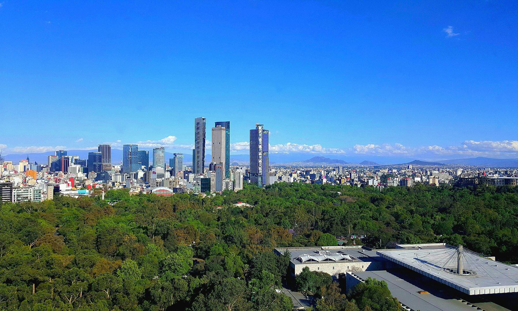 Mexico trade deal - the Reforma skyline in Mexico City
