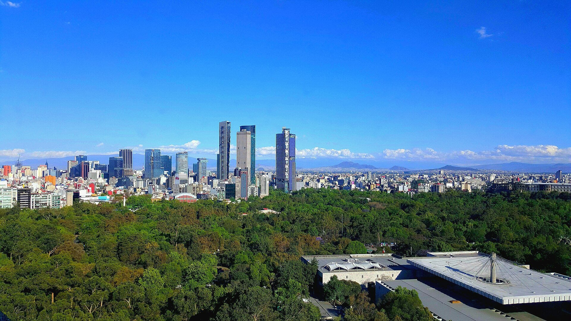 Mexico trade deal - the Reforma skyline in Mexico City