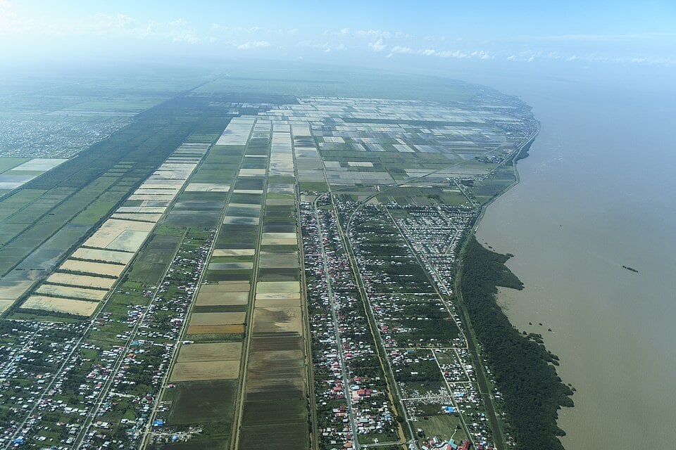 Caribbean Energy Week - Guyana's coastal plain seen from the air