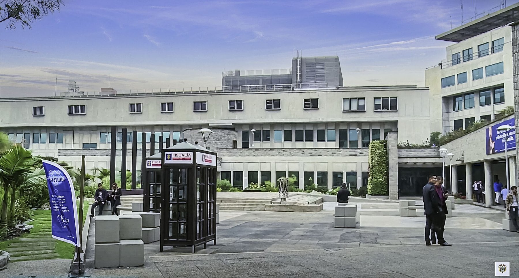 Fiscalia General de la Nacion headquarters in Bogota, the prosecutors handling the Nicolás Petro case