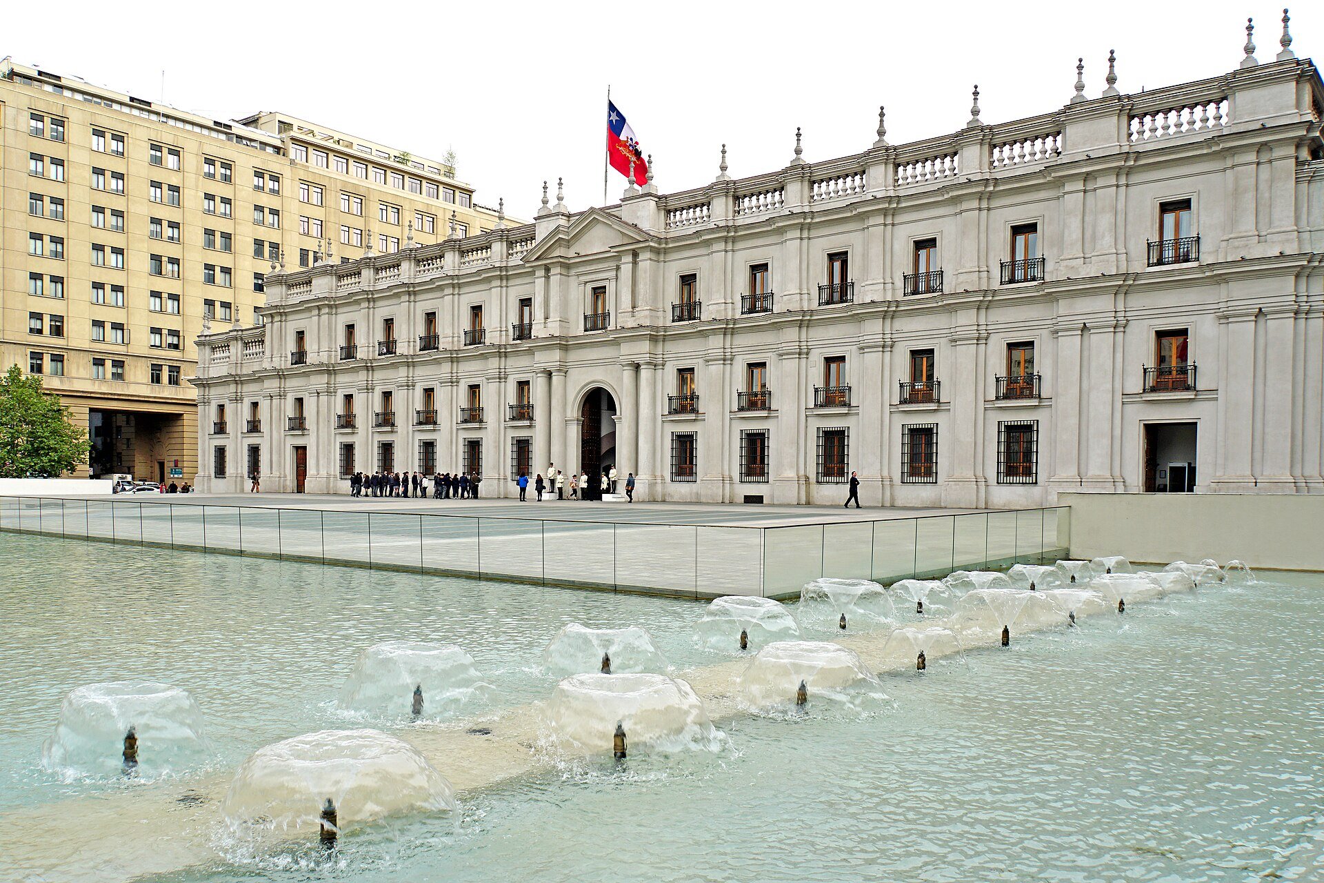 La Moneda palace in Santiago, Chile, seat of the government whose tax reform the Constitutional Court trimmed on 13 August 2026.