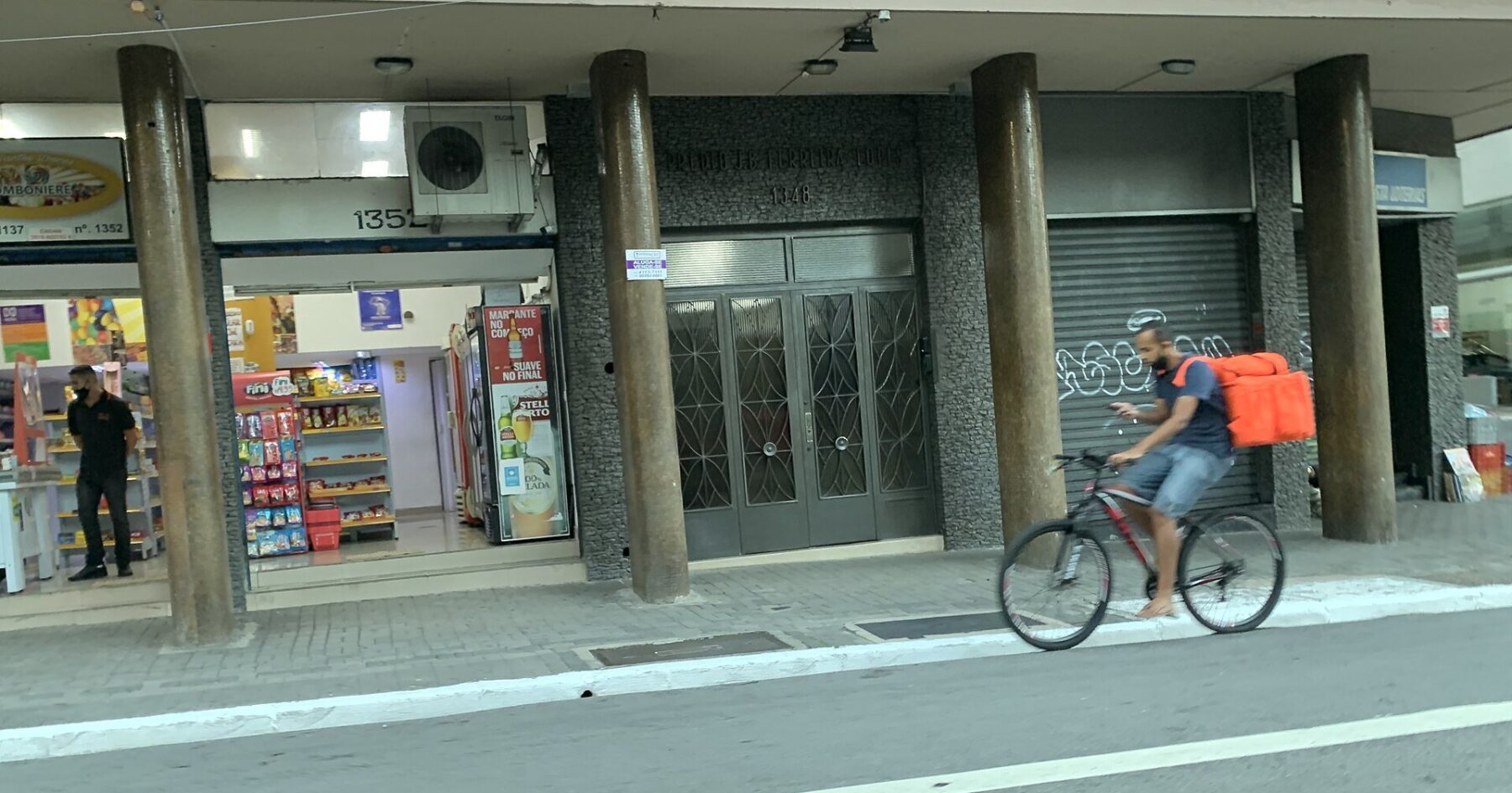 Caixa home loans - a delivery app courier in Sao Paulo