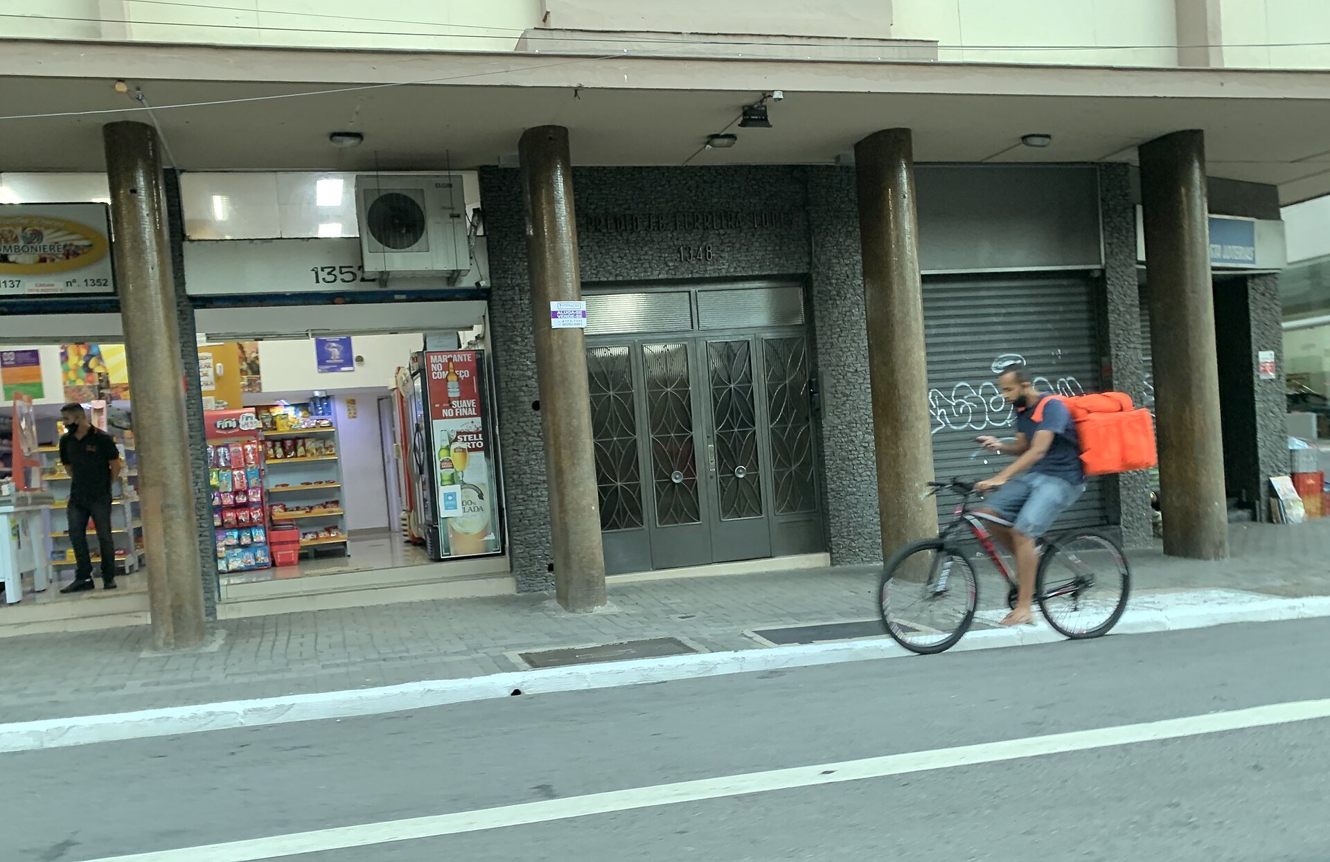 Caixa home loans - a delivery app courier in Sao Paulo