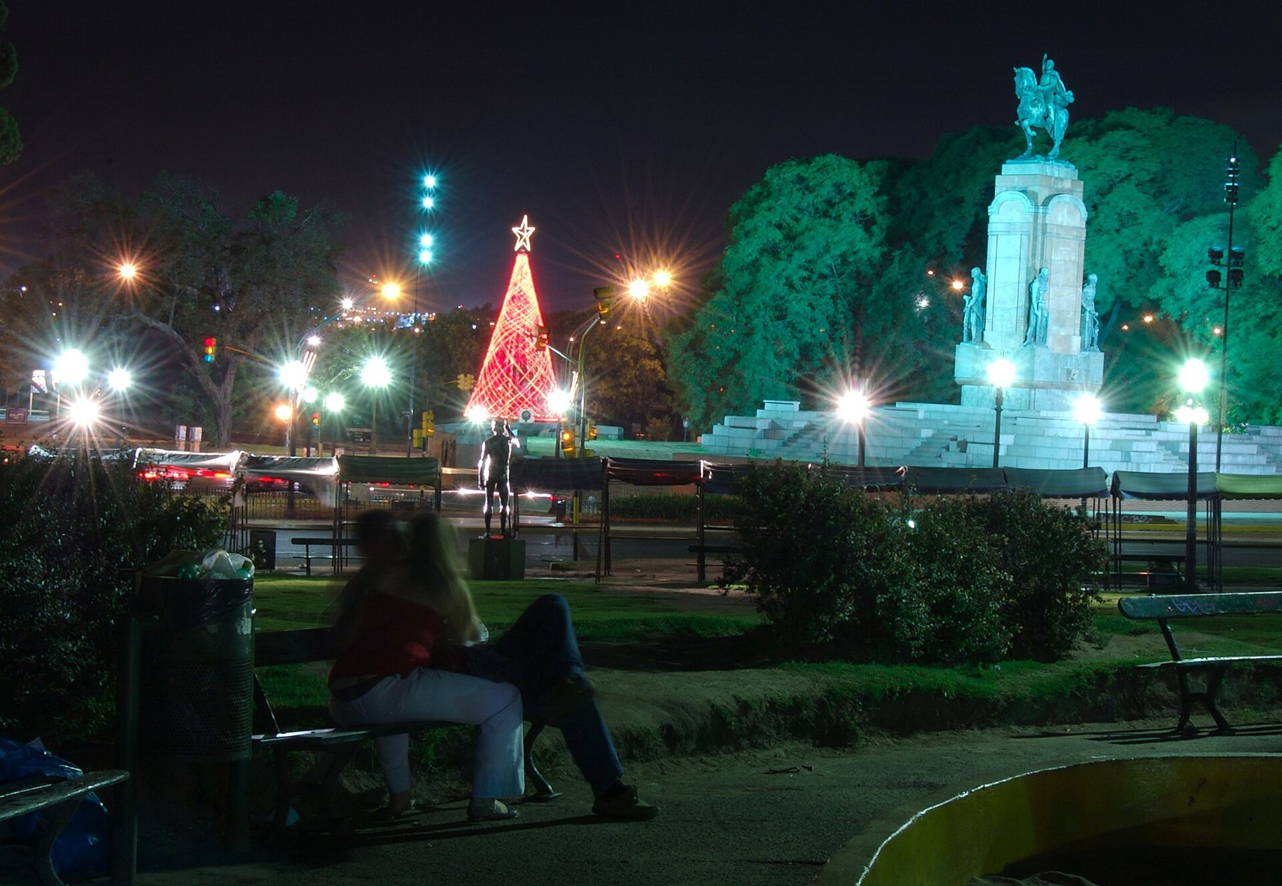 Recoleta at night, the Buenos Aires district holding the Recoleta petit hotel bar