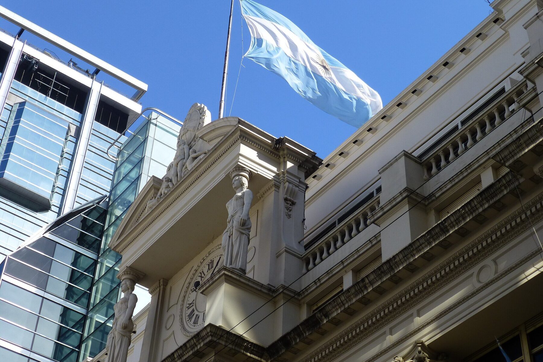 Argentina growth - the Banco Central de la República Argentina headquarters in Buenos Aires