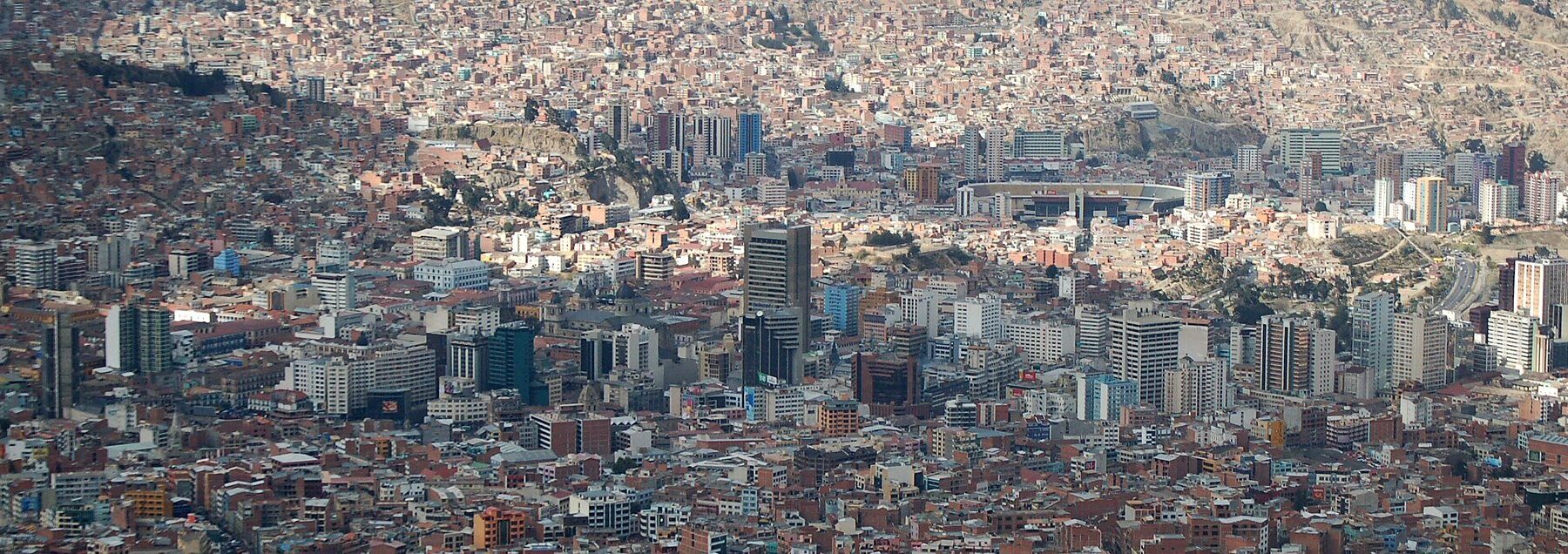 Bolivia country risk - skyline of La Paz, Bolivia