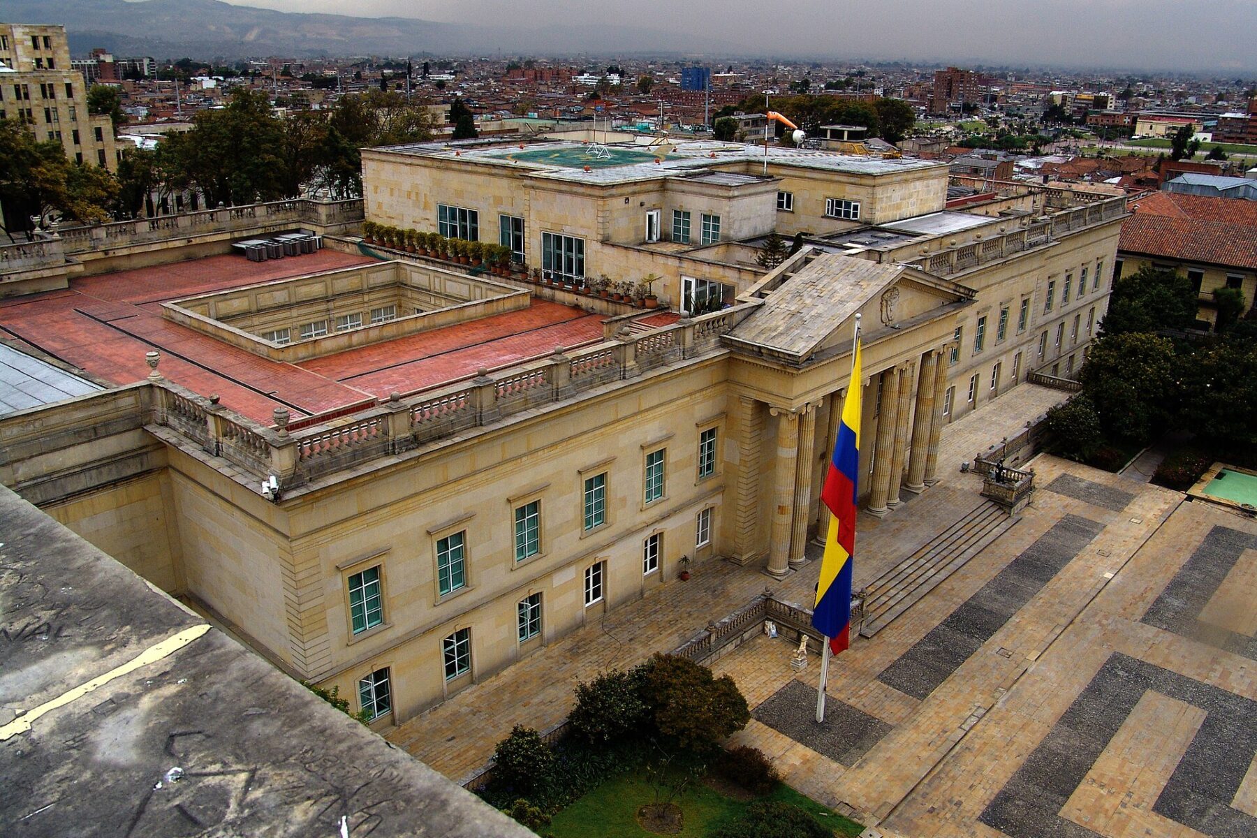 Colombia economic emergency - Casa de Nariño presidential palace in Bogotá