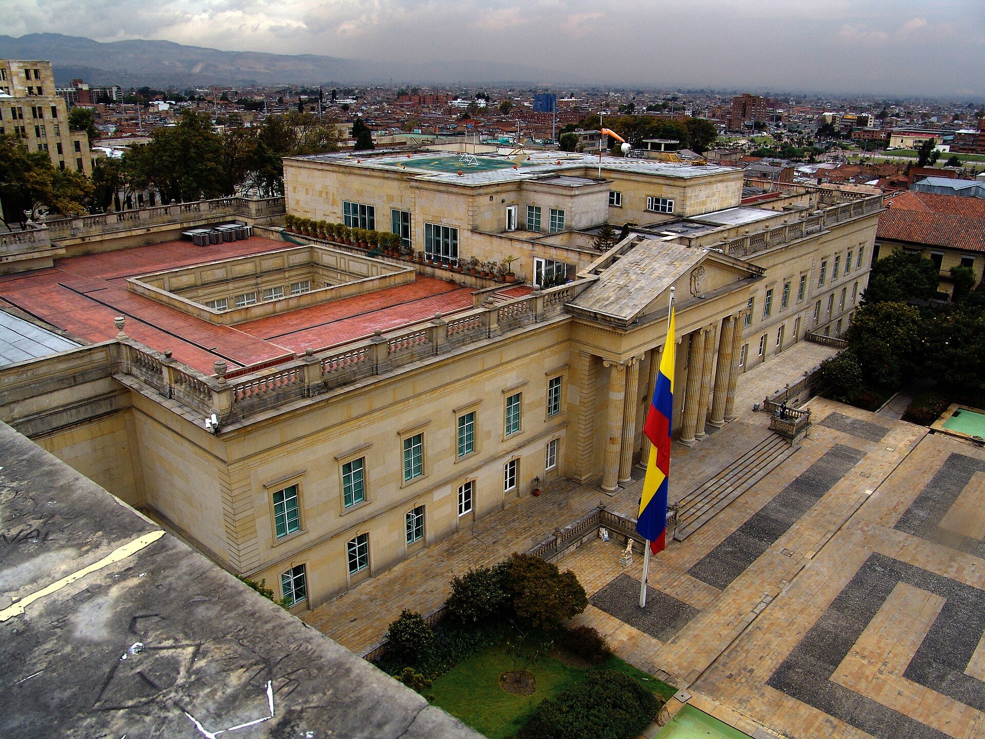 Colombia economic emergency - Casa de Nariño presidential palace in Bogotá