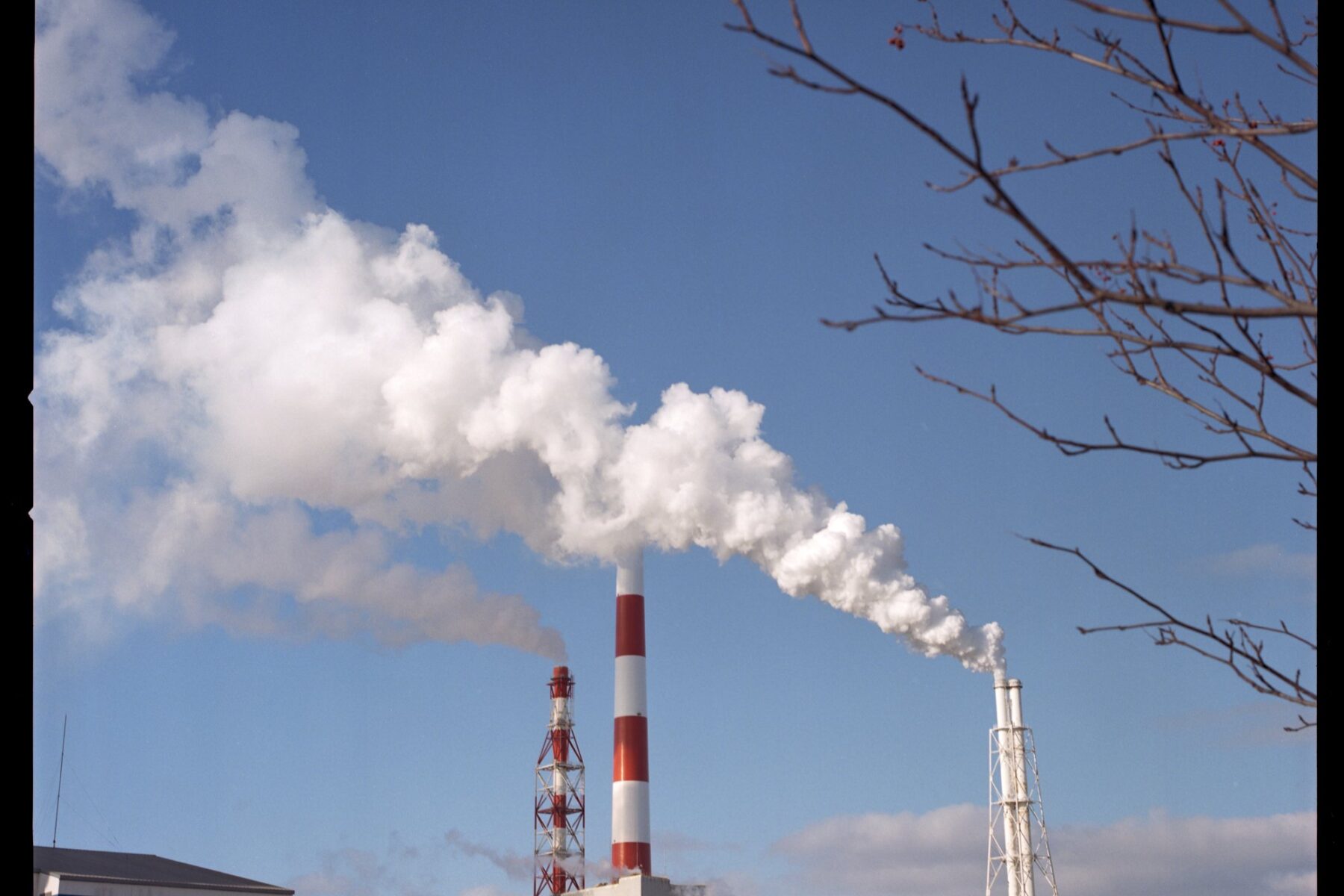 synthetic fuels — a pulp and paper mill emitting steam