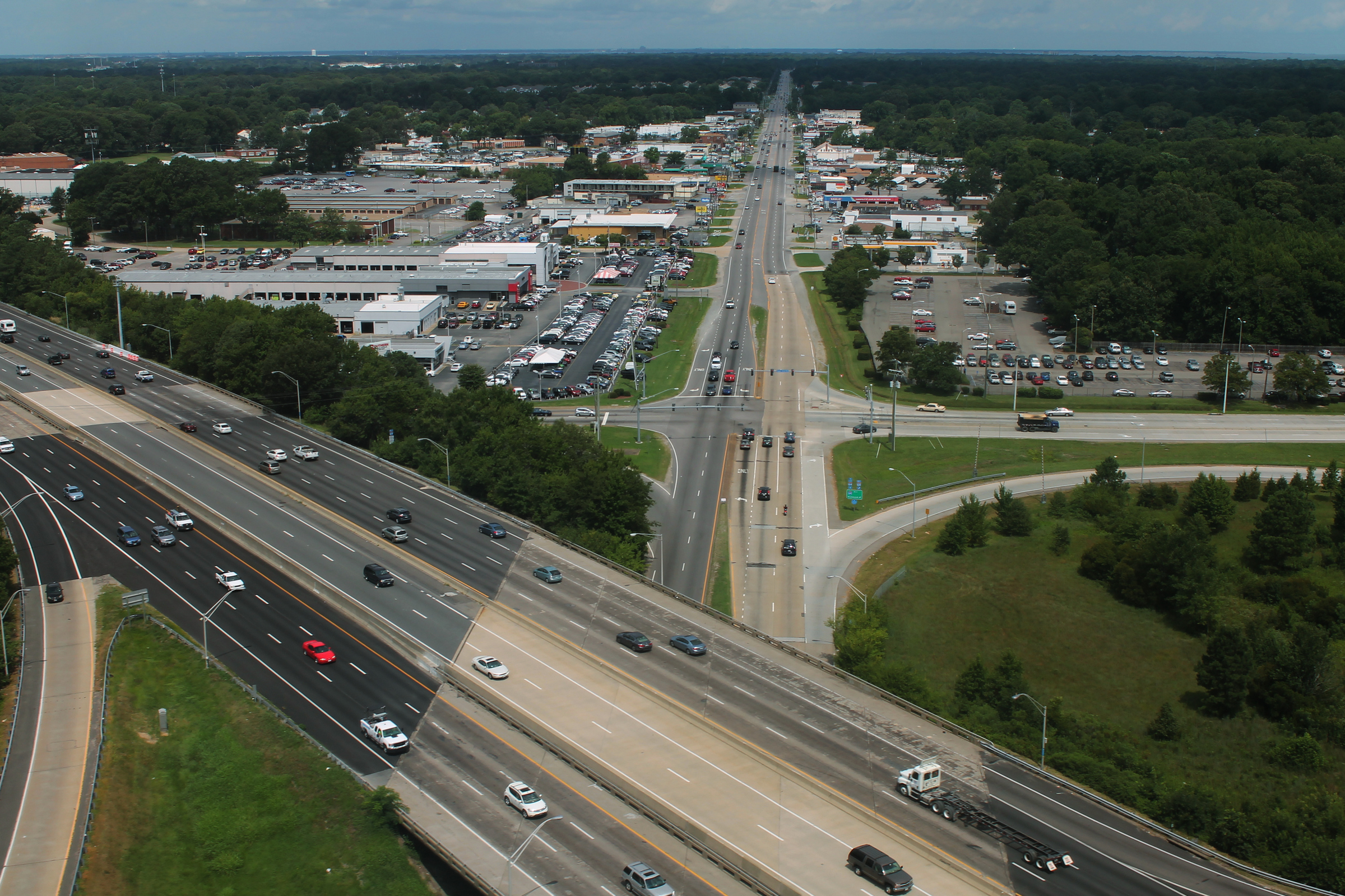 National Logistics Plan — a multi-lane highway interchange seen from above