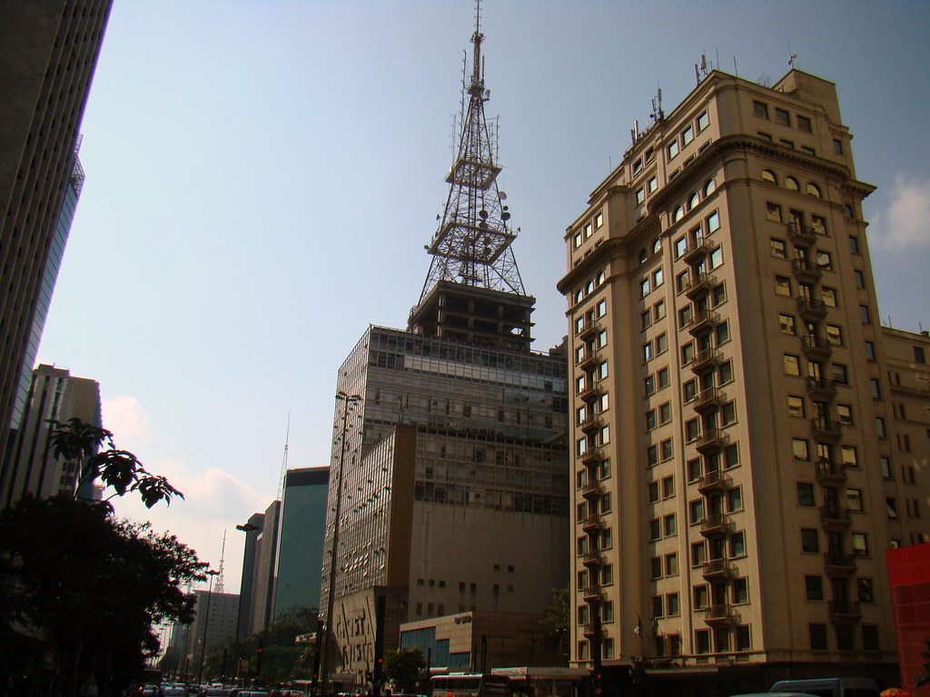 Buildings along Avenida Paulista in São Paulo, Brazil's financial heart.
