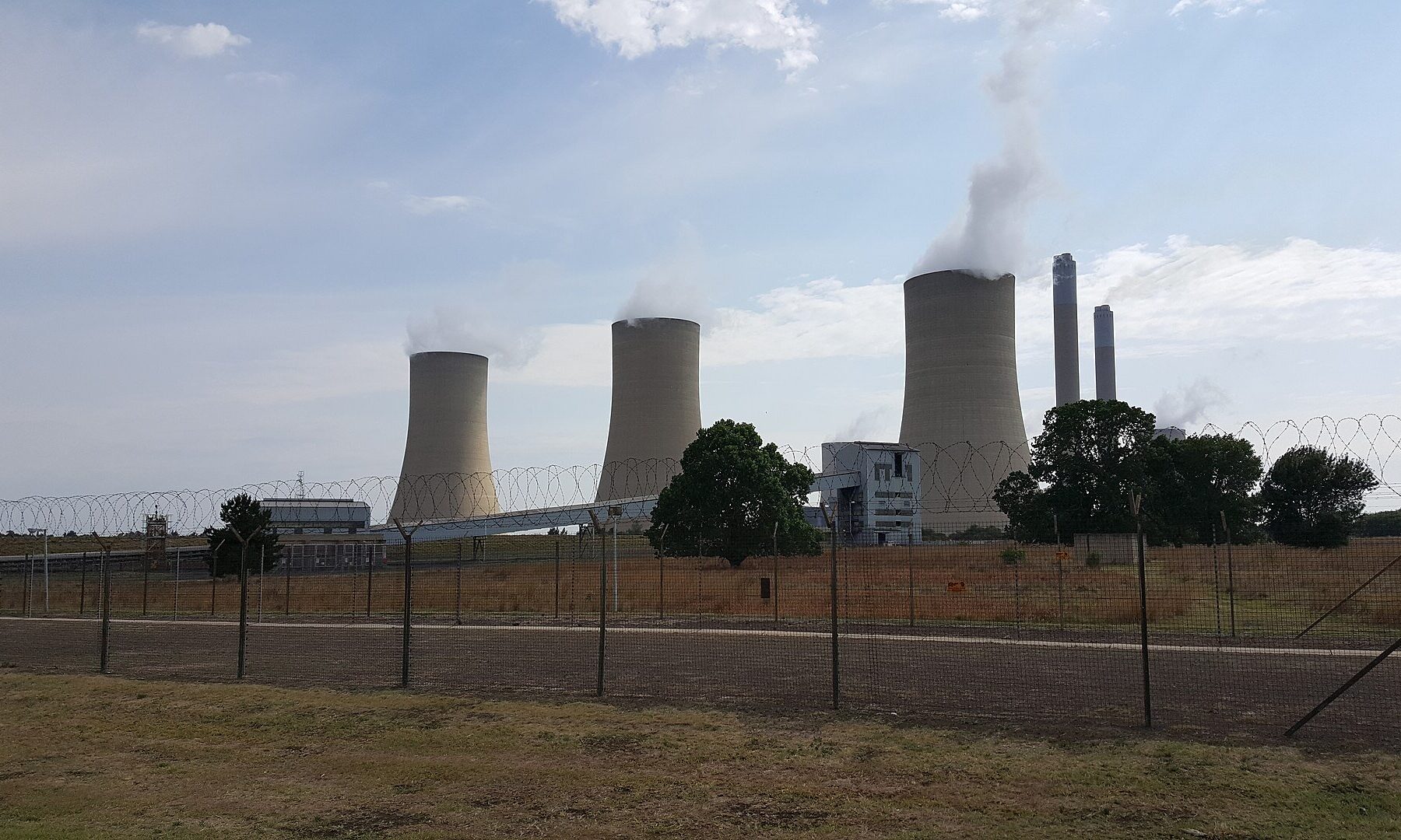 South Africa coal exit - Lethabo coal-fired power station operated by Eskom in the Free State