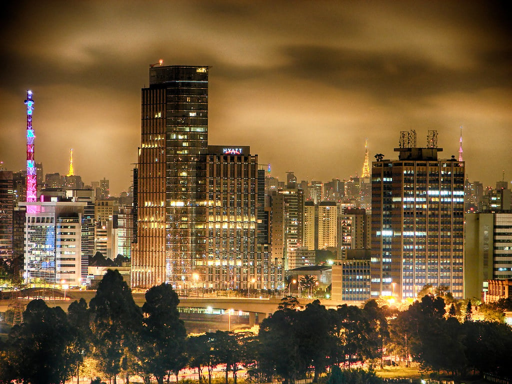 Saturday night clubbing in Sao Paulo.