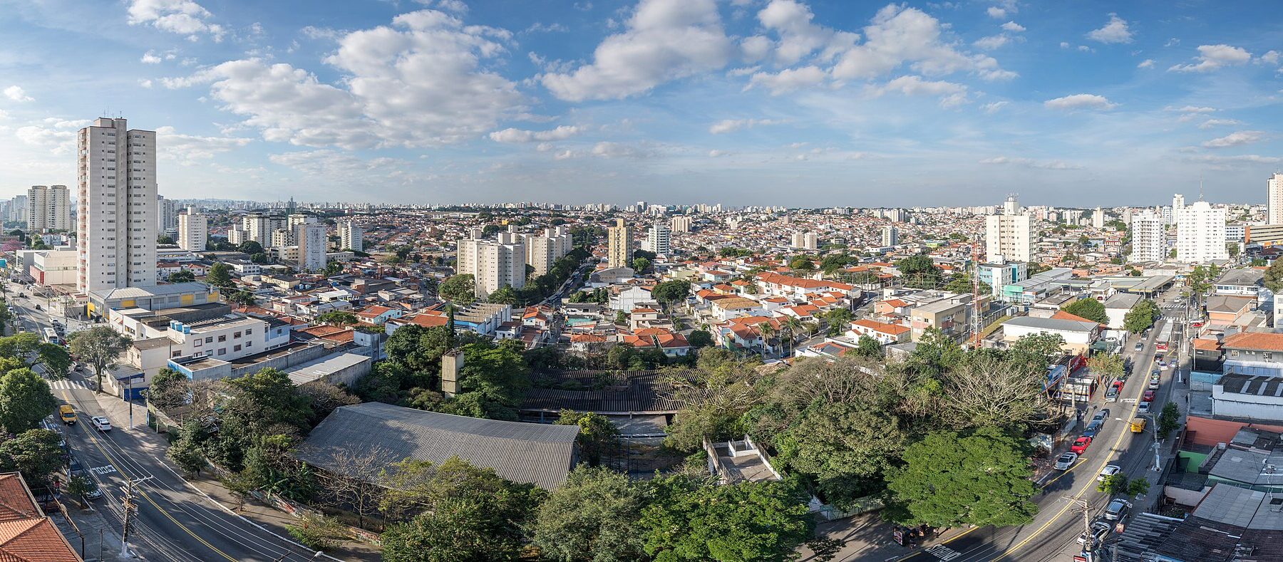 Panoramic view of the Sao Paulo skyline