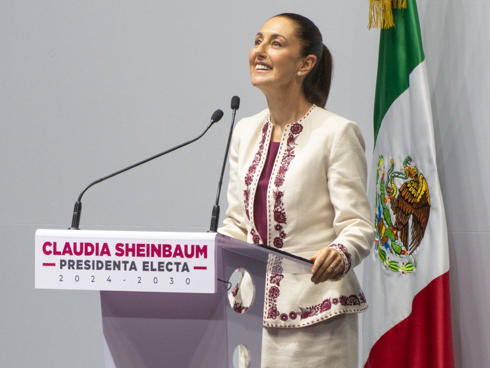 Sheinbaum anti-corruption decree signing ceremony at the National Palace in Mexico City