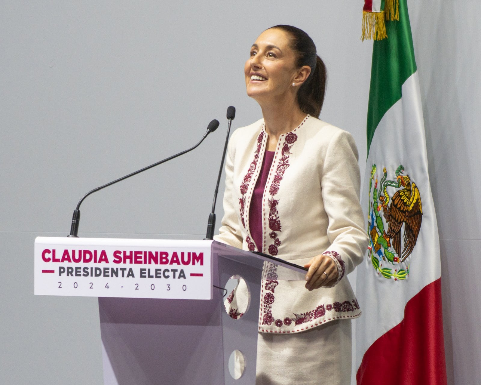 Sheinbaum anti-corruption decree signing ceremony at the National Palace in Mexico City