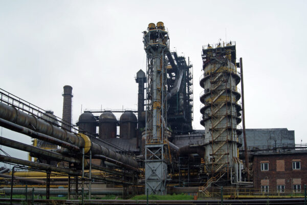 A blast-furnace steelworks, illustrating CSN’s debt exchange