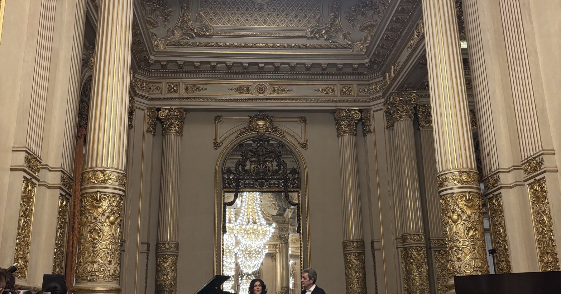 Presentation of the 2026 Tango BA Festival y Mundial in the Salon Dorado of Teatro Colon, Buenos Aires.