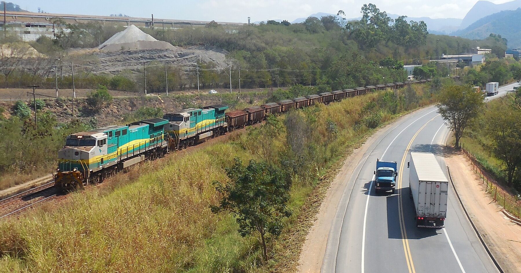 Brazil earnings - a Vale train carrying iron ore in Minas Gerais, Brazil