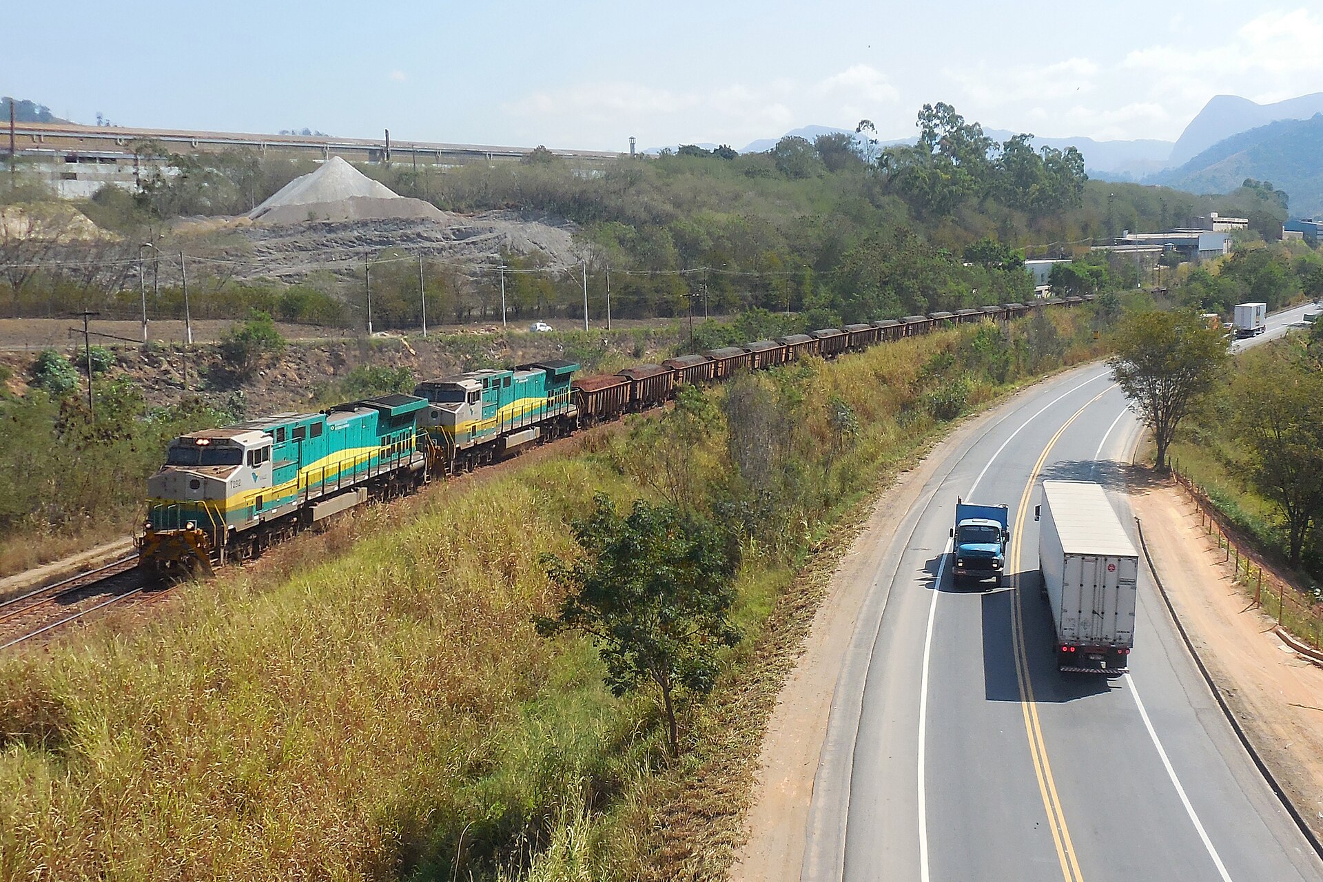 Brazil earnings — a Vale train carrying iron ore in Minas Gerais, Brazil