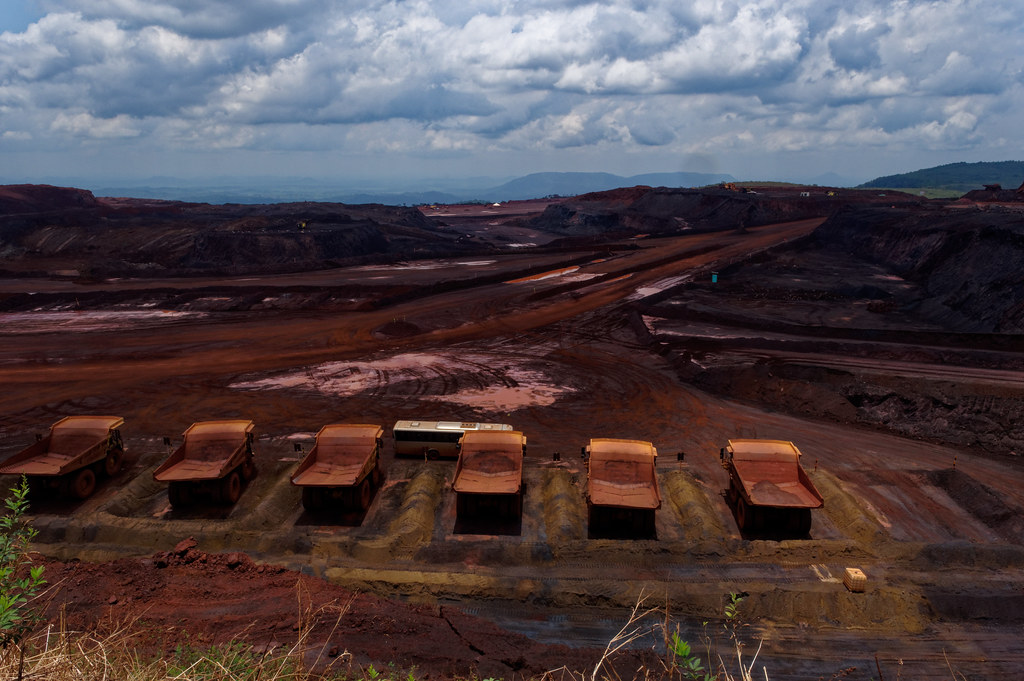 Haul trucks at Vale's S11D iron ore mine in Carajás, Pará, Brazil.