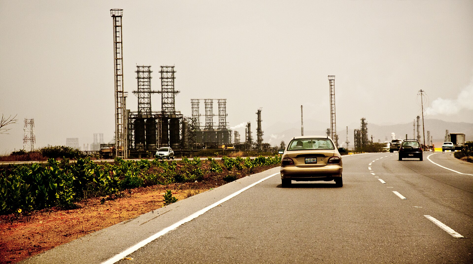 Oil refinery at Puerto La Cruz, Venezuela