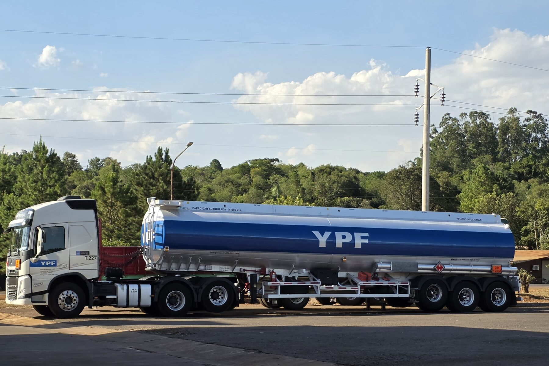 A YPF fuel tanker in Argentina, as YPF sells MetroGAS to focus on oil