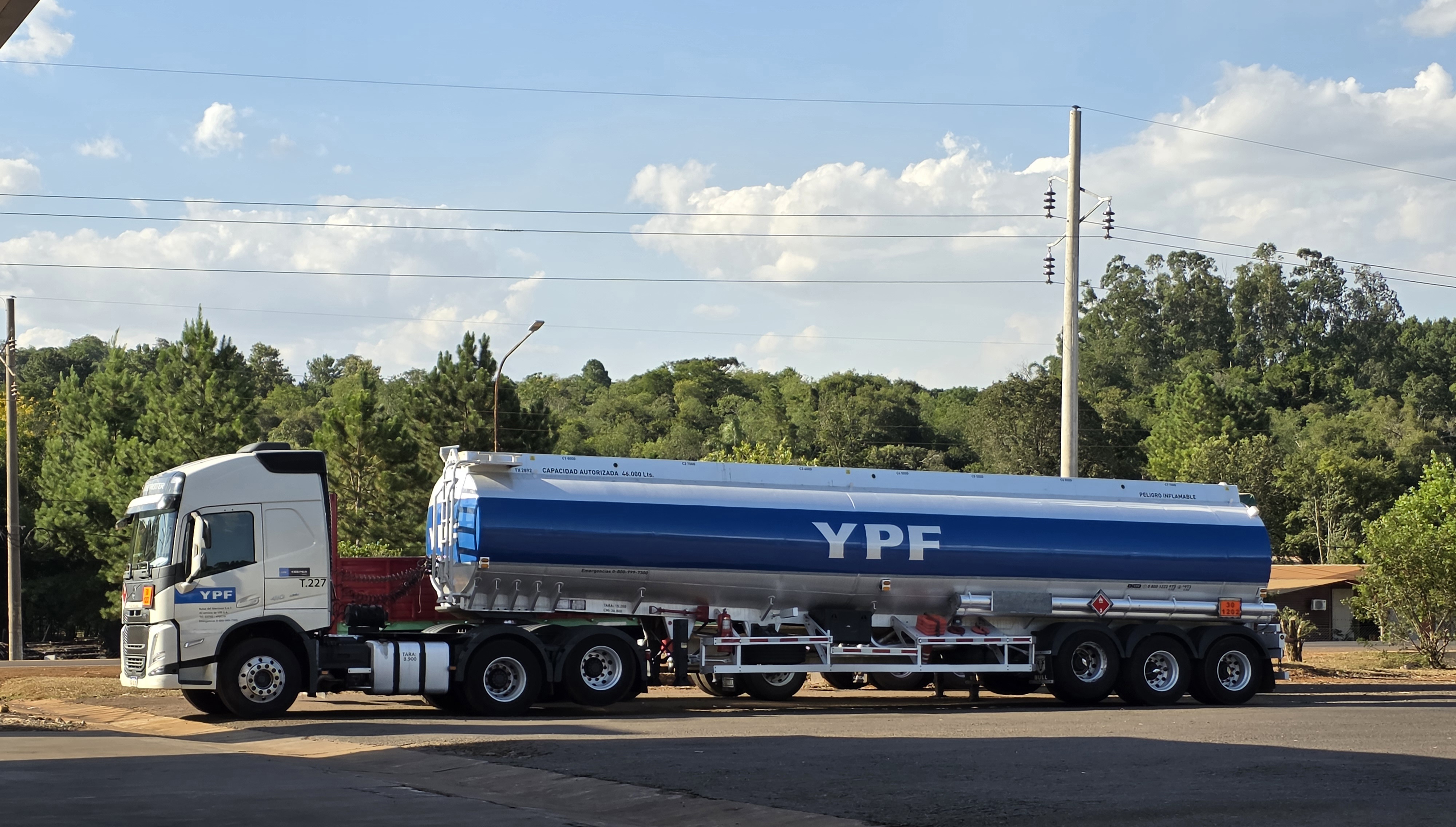 A YPF fuel tanker in Argentina, as YPF sells MetroGAS to focus on oil