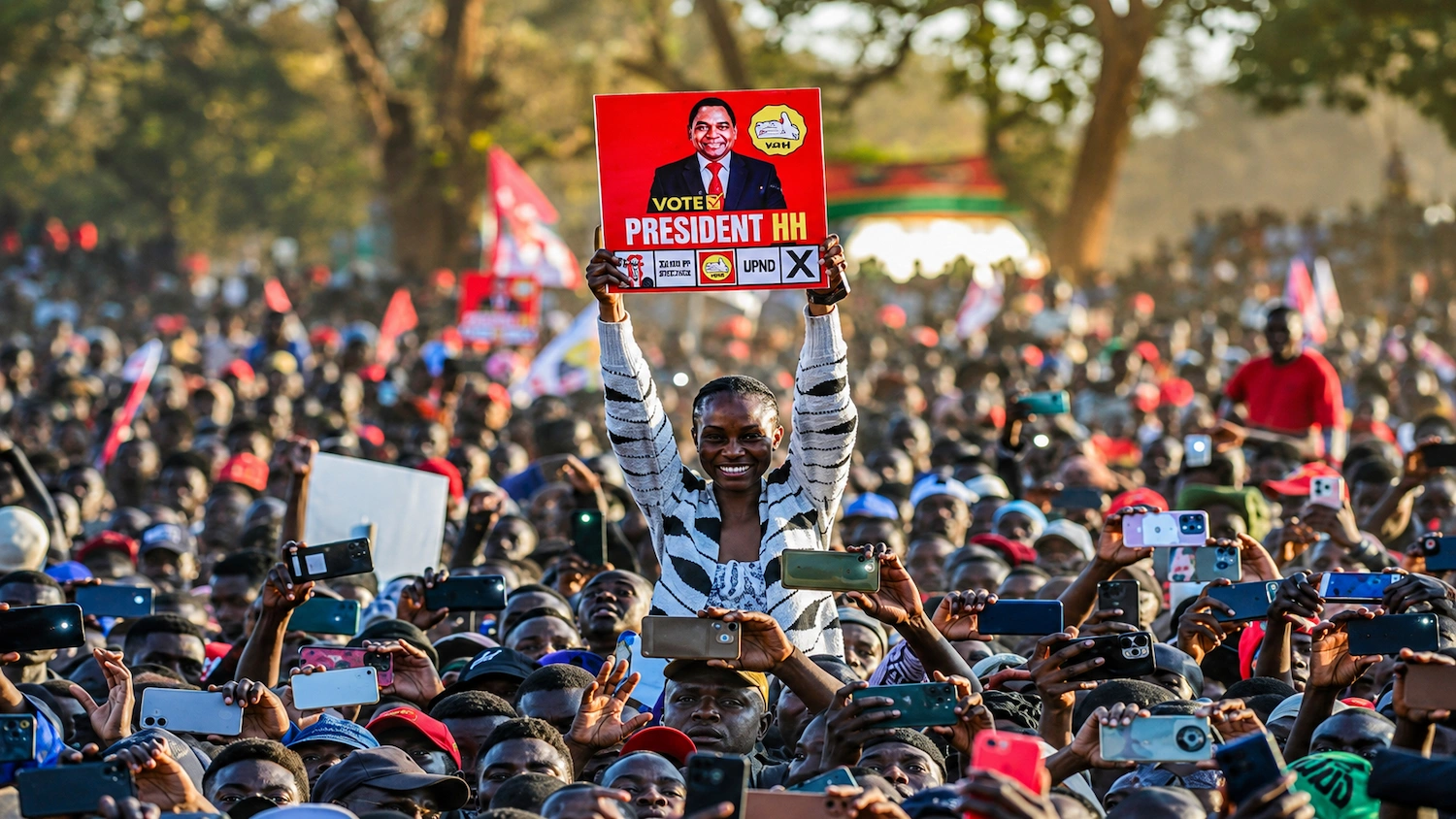 Zambia election — aerial view of Lusaka