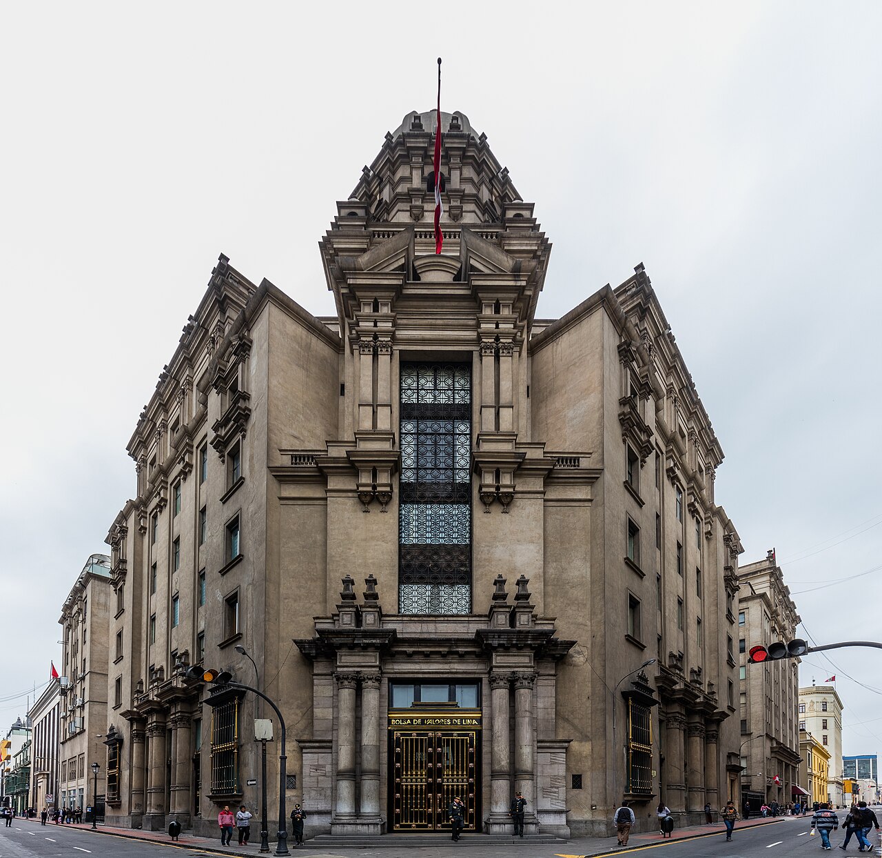 The Lima Stock Exchange building in Peru, where Alicorp shares trade