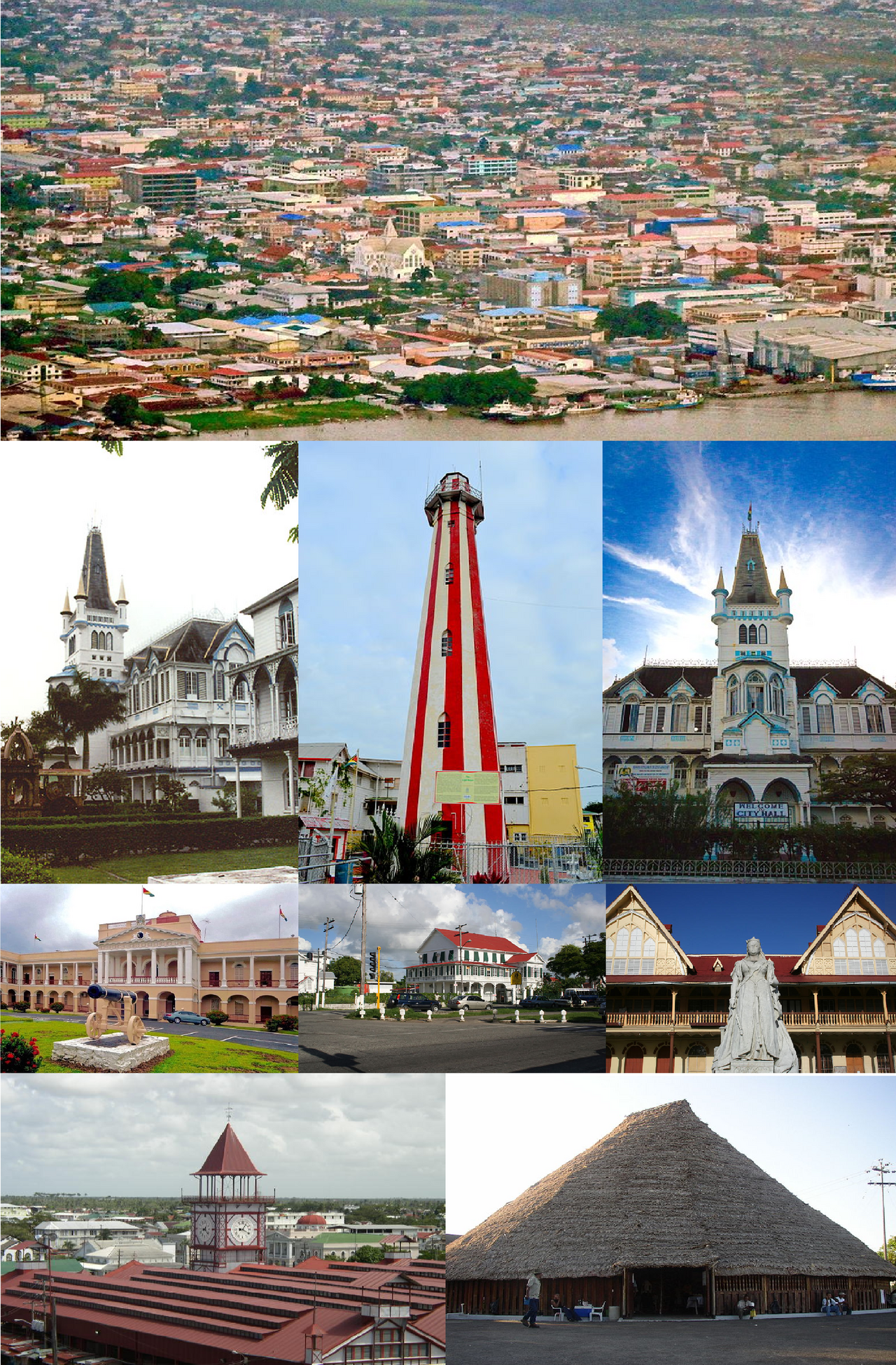 Georgetown, Guyana's capital city, seen from its waterfront