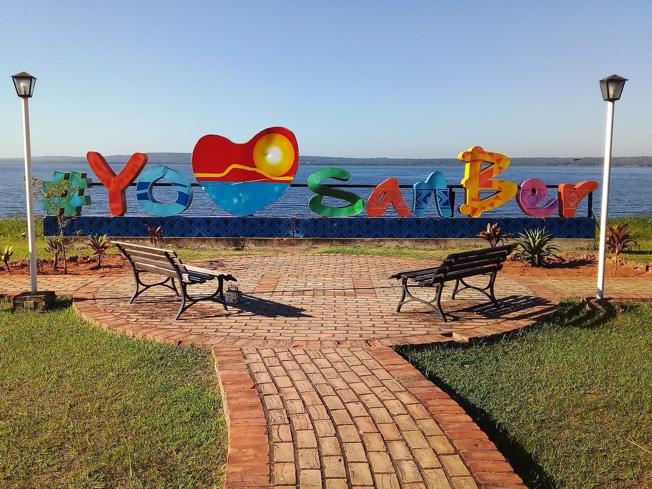Lake Ypacarai seen from San Bernardino, Paraguay