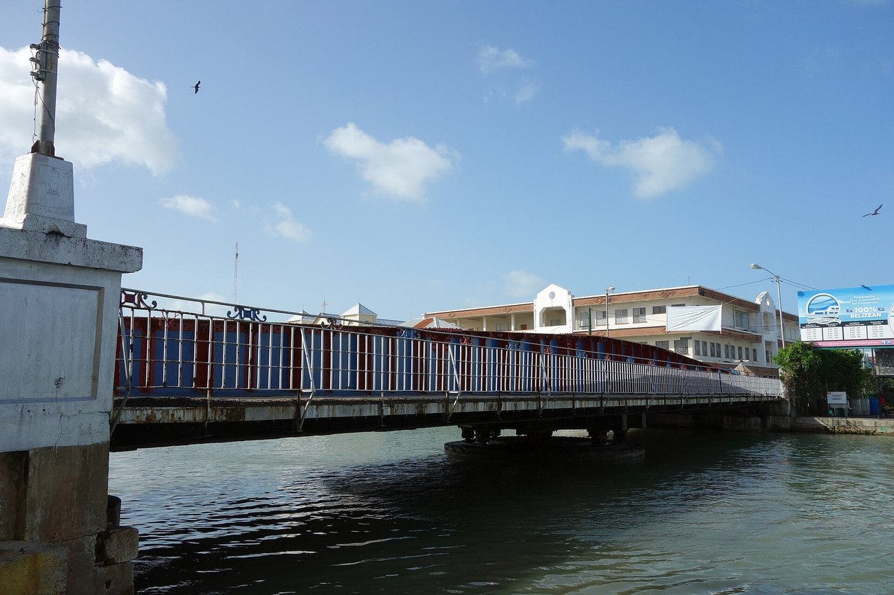 The Swing Bridge in Belize City, Belize