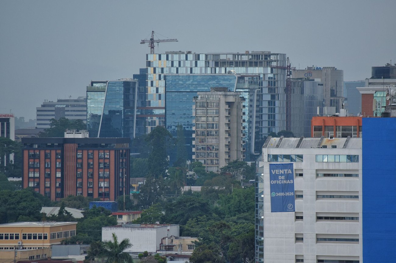 High-rise buildings in Zone 10, Guatemala City