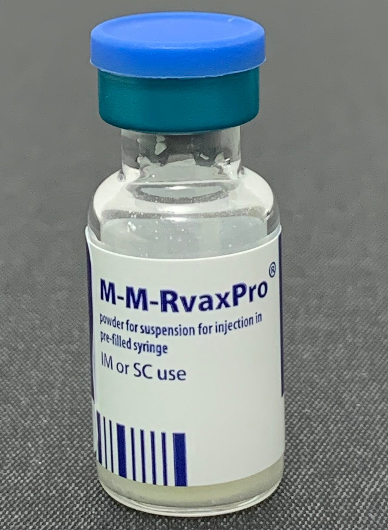 A dose of MMR vaccine, which protects against measles