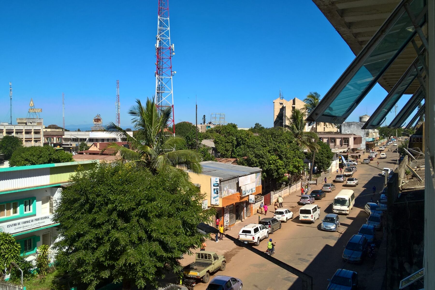 A street in Chimoio, capital of Manica province, Mozambique