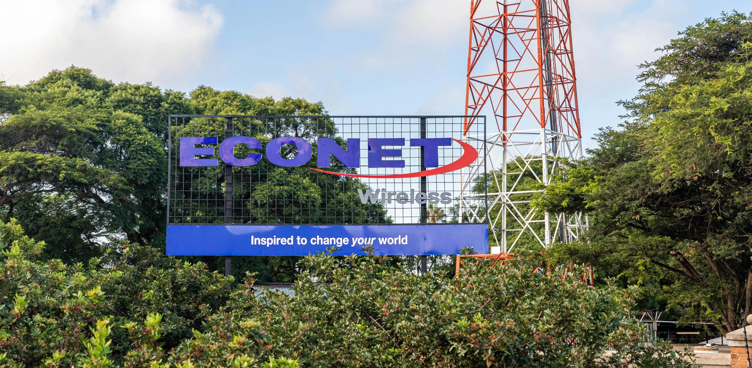 Econet solar — downtown Harare, where the operator's core network and data centres sit