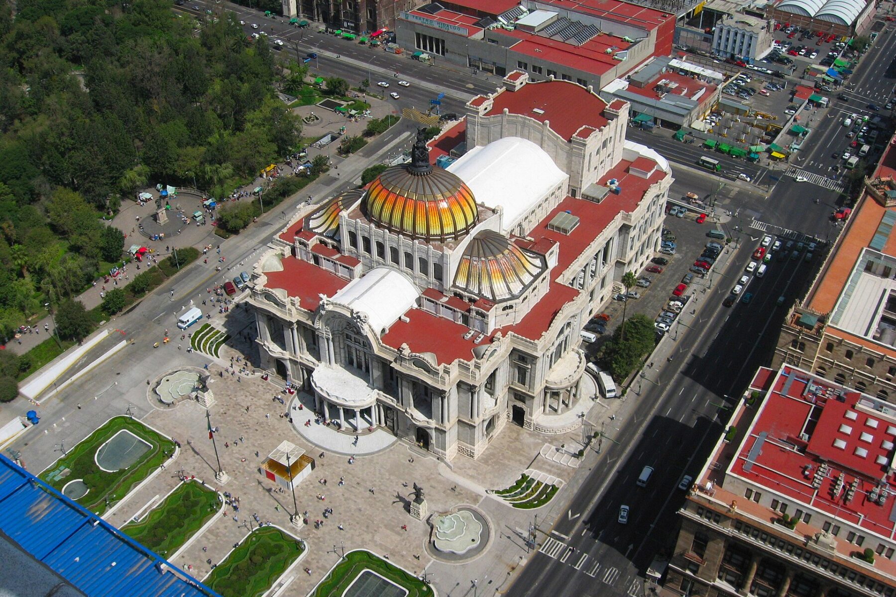 The Palacio de Bellas Artes in Mexico City