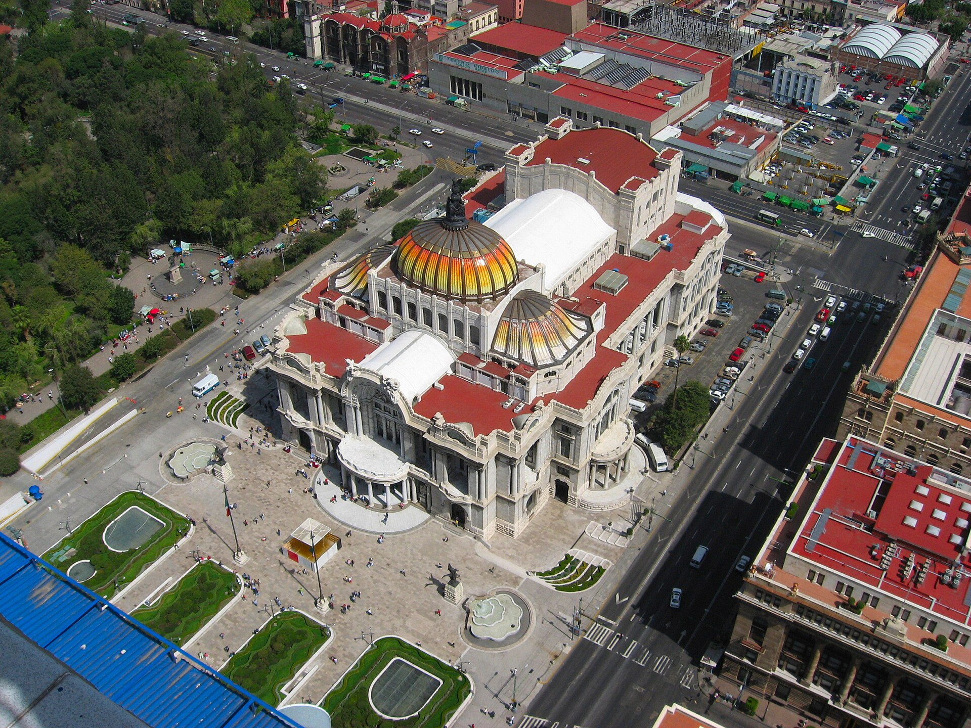 The Palacio de Bellas Artes in Mexico City