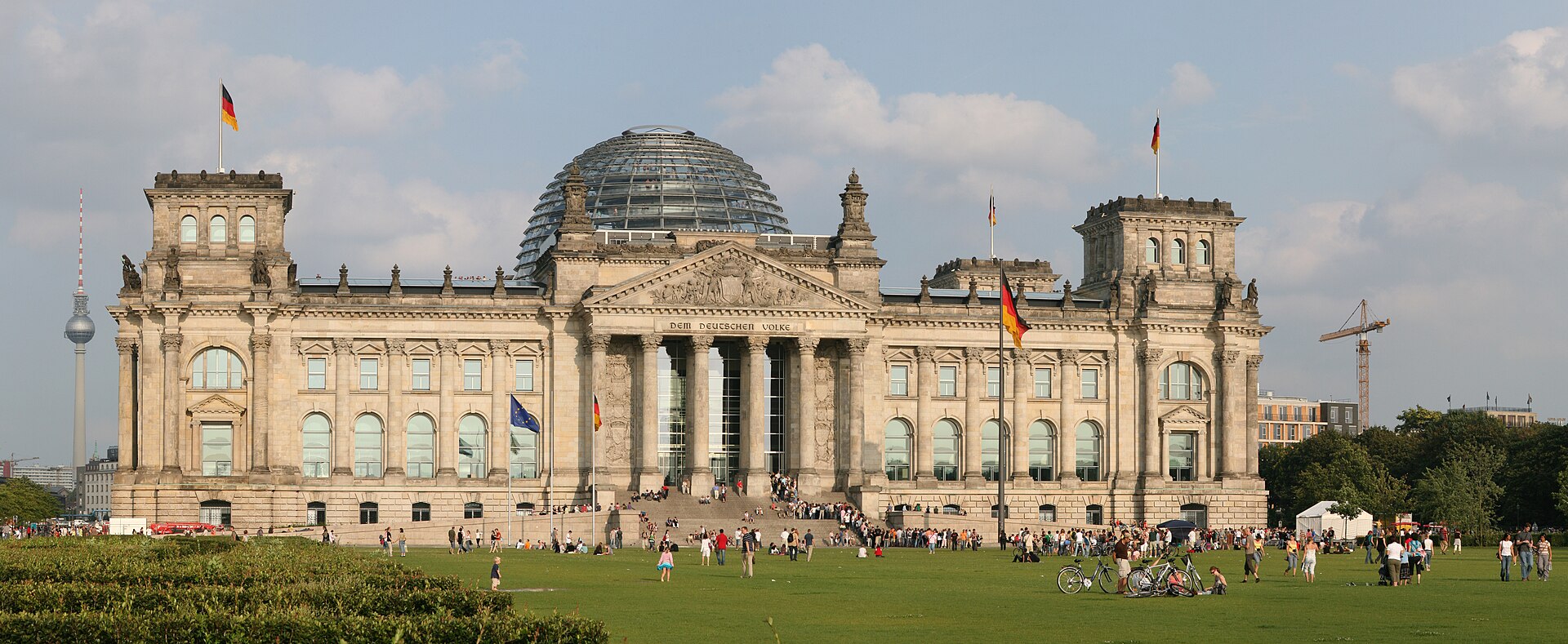 The Reichstag building, seat of the German parliament, in Berlin