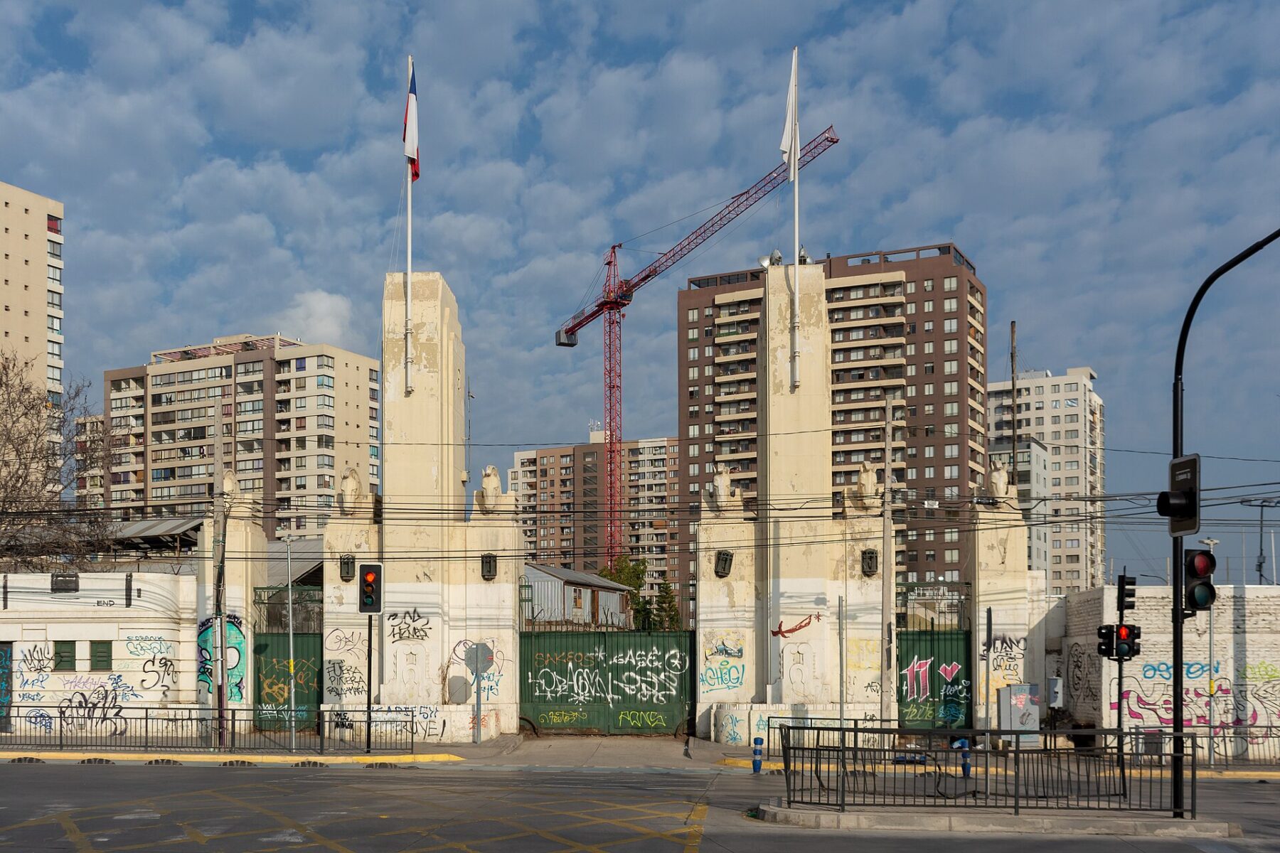 The entrance gates of the Hipódromo Chile racecourse in Santiago, Chile, where A Perfect Circle and Puscifer play on 29 November 2026