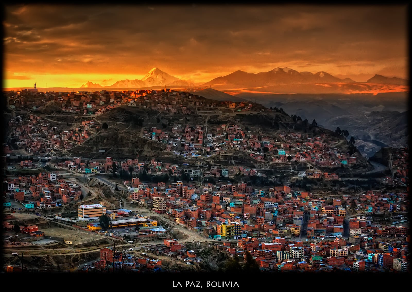 A street in La Paz, where fares rose sharply after the Bolivia diesel subsidy was cut