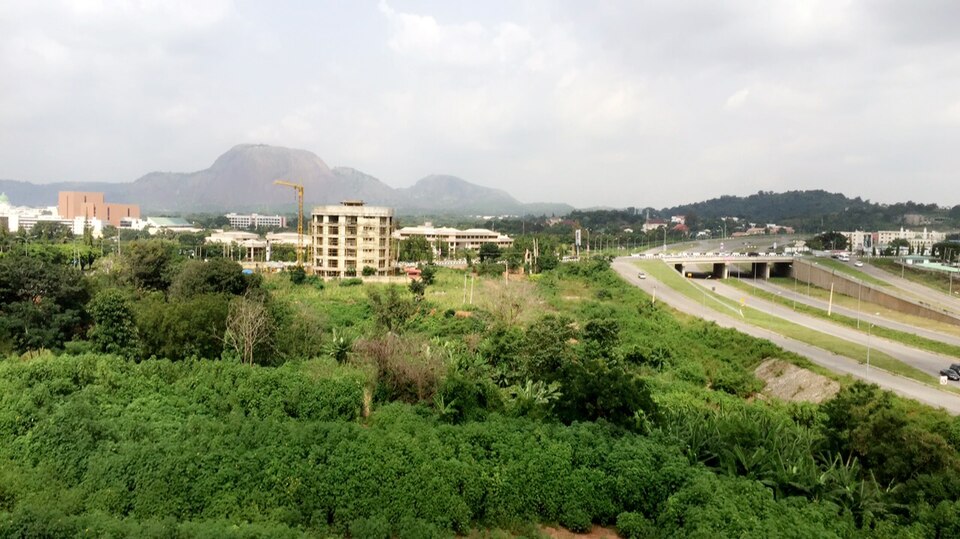 The central business district in Abuja, Nigeria