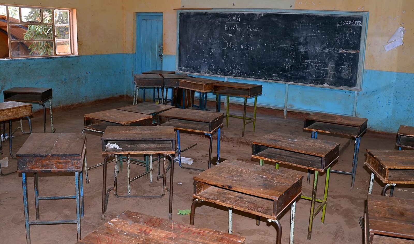A school classroom in Zambia