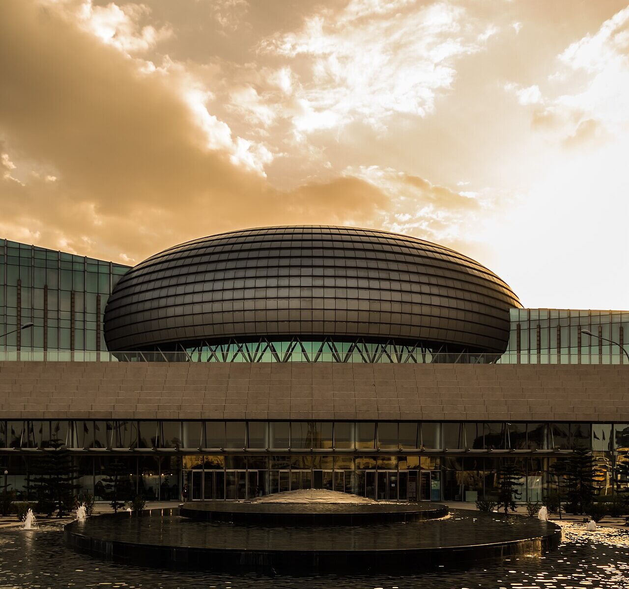The African Union Conference Centre in Addis Ababa, Ethiopia, host of pan-African summits
