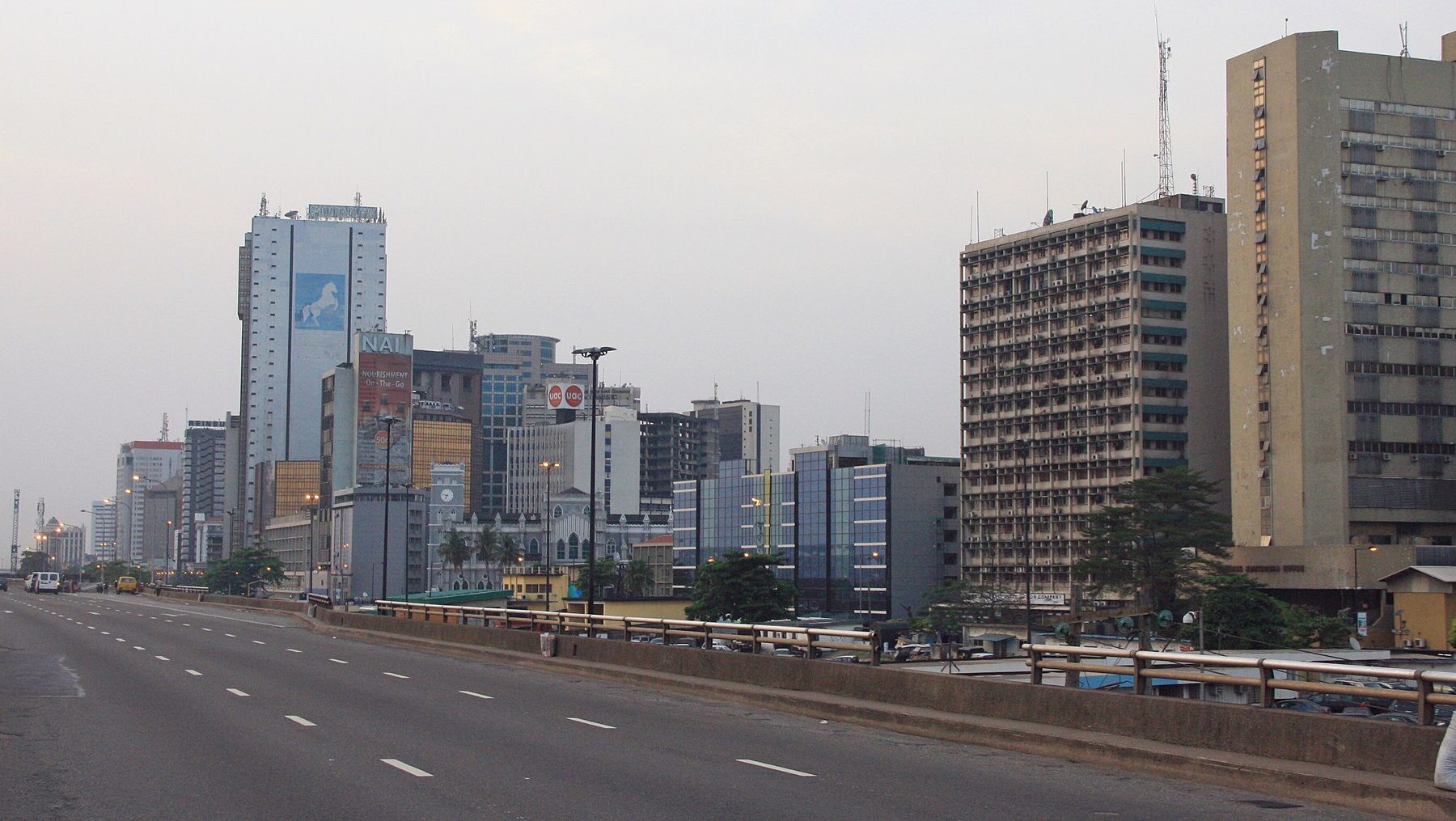 The business district of Lagos, Nigeria