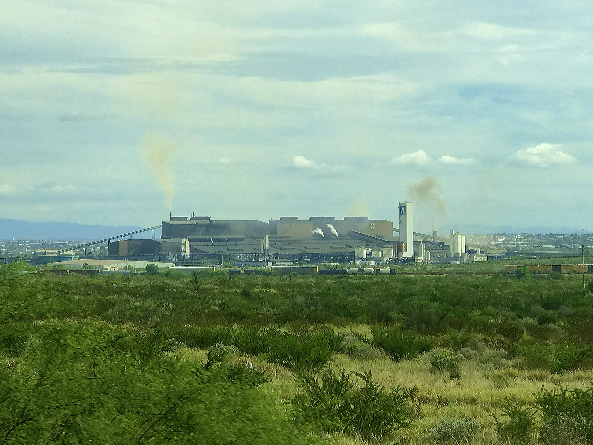 The Altos Hornos de Mexico steelworks in Monclova, Coahuila.