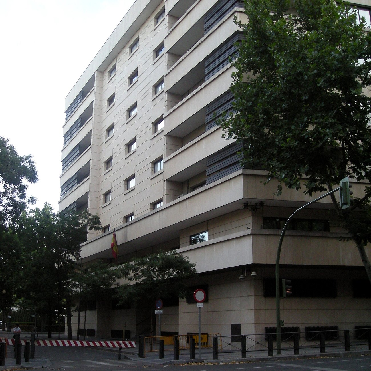 The facade of Spain's National Court building in Madrid, where the Betancourt case is being heard.