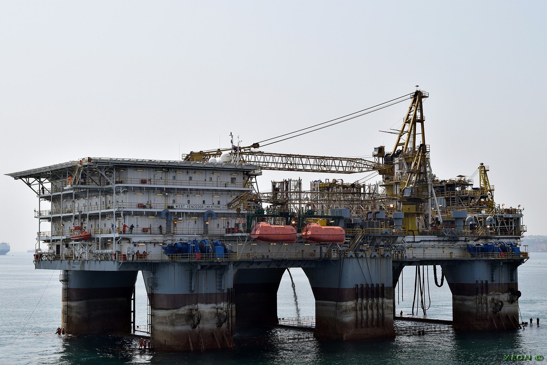 Angola explained 2026 — the West Vencedor offshore drilling rig in Luanda Bay